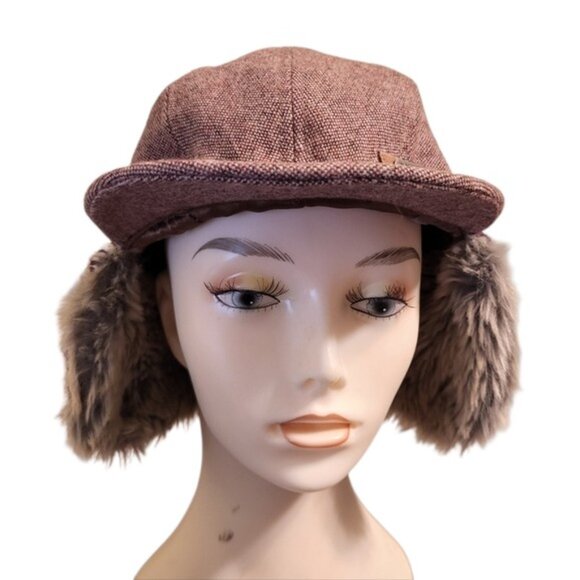 Duluth Trading Co. Winter Trapper Hat Ushanka Faux Fur Flaps Bomber Aviator Hat - Picture 1 of 11